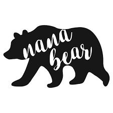 Nana Bear Svg Bear Family Svg Grandma Bear Dxf Grandma Bear Svg Bear Grandma Cricut Gra Bear Decal Cricut Baby Cricut