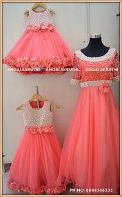 Mom And Twin Sisters Matching Dress Designs By Angalakruthi Boutique Bangalore Wa Mother Daughter Dress Mother Daughter Dresses Matching Kids Designer Dresses