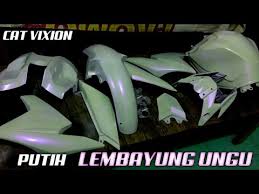 2 (warna) biru bercampur merah; Cat Putih Lembayung Violet Ungu Di Motor Vixion Youtube