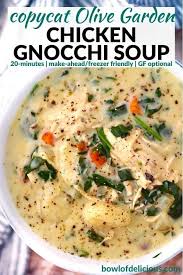 Creamy Chicken Gnocchi Soup With Spinach Bowl Of Delicious Recipe Chicken Gnocchi Soup Gnocchi Recipes Soup Chicken Gnocchi