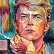 David Bowie Metal Poster