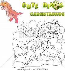 How to draw a dinosaur for children. Cartoon Predatory Vector Photo Free Trial Bigstock