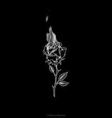 Aesthetic Black And White Rose Wallpaper Photo Black Aesthetic Wallpaper Black Phone Wallpaper Skull Art