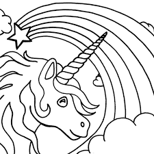 coloriage licorne et arc en ciel a imprimer gratuit avec unicorn coloring pages kids printable free sheets camion de
