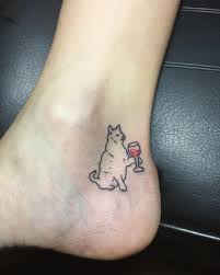 30 Likes 1 Comments Rickysokay Rickysokay On Instagram Cat Drinking Wine Cattatoo Winetattoo Wine Tattoo Body Art Tattoos Tattoos