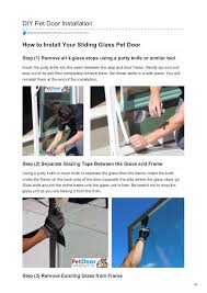 Follow these easy steps and learn how to install a doggie door in a sliding when installing a pet door in a glass door, a panel is inserted into the sliding door track. Diy Pet Door Installation