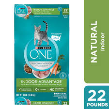 purina one indoor advantage hairball weight control natural dry cat food 22 lb walmart com