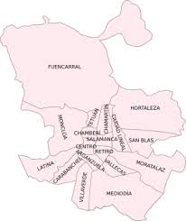 El mapa metro madrid contiene todas las líneas del metro de madrid mas las zonas tarifarias de transporte público de madrid. Organizacion Politico Administrativa De Madrid Wikipedia La Enciclopedia Libre