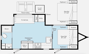 Kitchen island dual opposing slides rear living area hutch front private bedroom convection microwave are you. 10 Best Travel Trailers With A King Bed Rvblogger