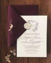 Vintage Ivory Wedding Invitation With Burgundy Envelope Weddings Wedding Wedd Ivory Wedding Invitations Burgundy Wedding Invitations Fun Wedding Invitations