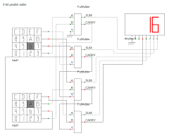 4 Bit Parallel Adder Circuit Parallel Logic Electronics Circuit