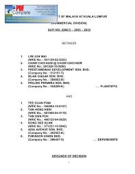 The kuala lumpur high court on wednesday held that it was unlawful for malaysia airline system bhd (mas) to dismiss a trade. In The High Court Of Malaya At Kuala Lumpur