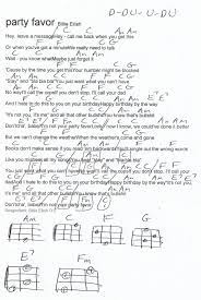 Party Favor Billie Ellish Guitar Chord Chart Ukelele Songs Guitar Chords For Songs Easy Ukulele Songs