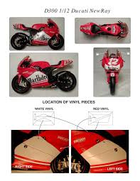 Motorcycles And Atvs 180276 Sponsor Decal D300 For 1 12 Scale New Ray Ducati Desmosedic Racing Motorcycle B Ducati Racing Motorcycles Motorcycle Model Kits