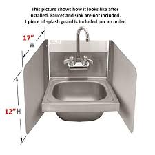 ace stainless steel wall mount splash