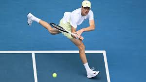 Tennis player showing distress