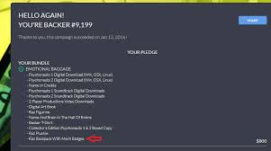 I have to say, i'm disappointed microsoft didn't bother with a physical release, especially since they're going to be charging full $60 for psychonauts 2. Psychonauts 2 Pledge Reward Backpack Is Not What Was Advertised Psychonauts2