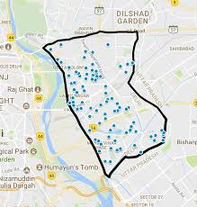 A map tour of the popular areas in the delhi for the foreign traveler. Selected Rwa Points In East Delhi District Sour Ce Base Map From Download Scientific Diagram