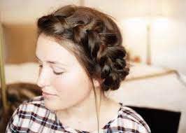 Today S Hair Was This Super Easy Crown Braid All It Is Is A Dutch Braid Braided Into A Side Braid Then Cornrows Natural Hair Braids For Thin Hair Crown Braid