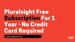 The latest pluralsight coupon for october 2021: Pluralsight Free Subscription 2021 For 1 Year No Credit Card Required