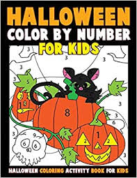 These alphabet coloring sheets will help little ones identify uppercase and lowercase versions of each letter. Color By Number For Kids Halloween Coloring Activity Book For Kids A Halloween Childrens Coloring Book With 25 Large Pages Kids Coloring Books Ages 4 8 Clemens Annie Amazon Com Mx Libros
