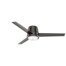 Casablanca isotope fresh white 44 in led indoor flush mount ceiling fan with light kit remote 5 blade the fans department at com. Casablanca Flush Mount Ceiling Fans With Lights Ceiling Fans The Home Depot