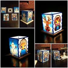 Lampara Frozen En Perler Beads Bugelperlen Basteln Bugelperlen Hama Perlen Muster