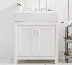 This is why a single sink requires 40 inches in total space. Modern Farmhouse 31 5 Single Sink Vanity Pottery Barn