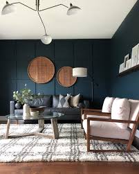 Farrow Ball Su Instagram Dark And Moody Just What The Doctor Ordered Cu Blue Walls Living Room Accent Walls In Living Room Blue Accent Wall Living Room