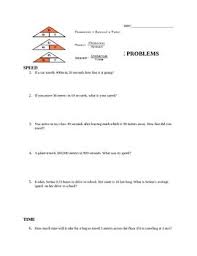 Calculating Speed Practice I Calculating Speed Speed Worksheets