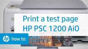 Software for the hp psc 1200 series for mac os 9 and mac os x v10.1. Printing A Test Page Hp Psc 1200 All In One Printer Hp Youtube