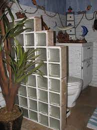 Glass blocks may be combined with other 3 in. Glass Block Shower Designs