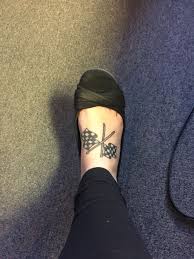 Black And White Checkered Flag Tattoo Checkered Flag Tattoo Tattoos Tattoos And Piercings Girl Tattoos