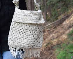 Making and designing crochet bags! Boho Fringe Granny Square Crochet Purse Mama In A Stitch