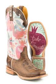 Tin Haul Womens Fruitalious Non Removeable Insole Cowboy Boot