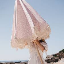 Review the best 10 beach umbrellas in australia for those wanting to enjoy summer in style the 10 best umbrellas in australia. Vintage Floral Premium Beach Umbrella With Tassels Land And Sand Essentials