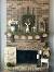 Living Room Spring Mantel Decor