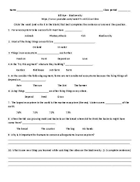 Bill Nye The Biodiversity Video Sheet Includes A Link To The Video On The Sheet Very Easy For My 6th Gra Bill Nye Nursing Student Tips Earth Science Lessons
