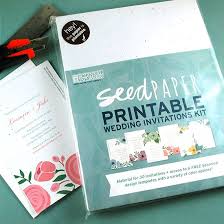 Seed Paper Printable Wedding Invitations Kit Cheap Wedding Invitations Diy Wedding Invitation Kits Diy Wedding Invitation Kits
