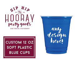 Custom 12oz Solo Cup Plastic Party Cup Personalized Soft Etsy Party Cups Personalized Plastic Party Cups Party Cups