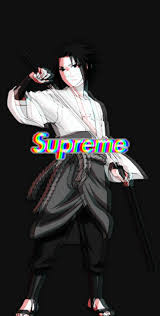 Uchiha sasuke, supreme, anime, redhead. Supreme Sasuke Wallpapers Wallpaper Cave