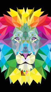 Free Download Polygon Lion Wallpaper Iphone Wallpapers