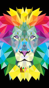 free download polygon lion wallpaper iphone wallpapers