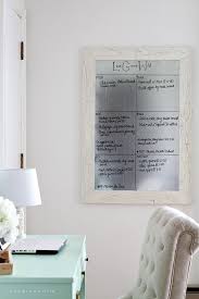 They had lots of sizes to choose from, but the 24×48 was perfect for my space. Diy Framed Dry Erase Board Love Grows Wild