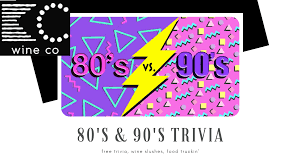 Have nostalgia playing this 80s trivia game. Free Trivia 80s Vs 90s Kc Wine Co