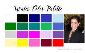 A deep winter can be a tricky one to analyse. Winter Colour Palette 4 Season Color Analysis Infinitcloset