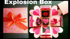 You can design a traditional box with hearts and their favorite colors or get even more creative by replicating their favorite animal or movie character. Explosion Box Diy Valentine S Day Anniversary Gift Idea Valentine S Day Surprise Box Youtube