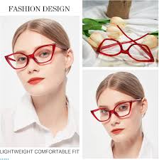 MARE AZZURO Cat Eye Reading Glasses Women Cute Readers 0 1.0 1.5 2.0 2.5  3.0 3.5 (Red, 250) : Amazon.in: Health & Personal Care