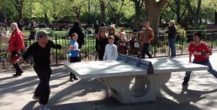Sculptural Concrete Outdoor Table Tennis Platforms Henge Inc Concrete Outdoor Table Outdoor Ping Pong Table Outdoor Play Areas