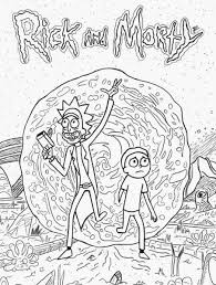 Rick And Morty Coloring Page Rick And Morty Drawing Coloring Books Rick And Morty